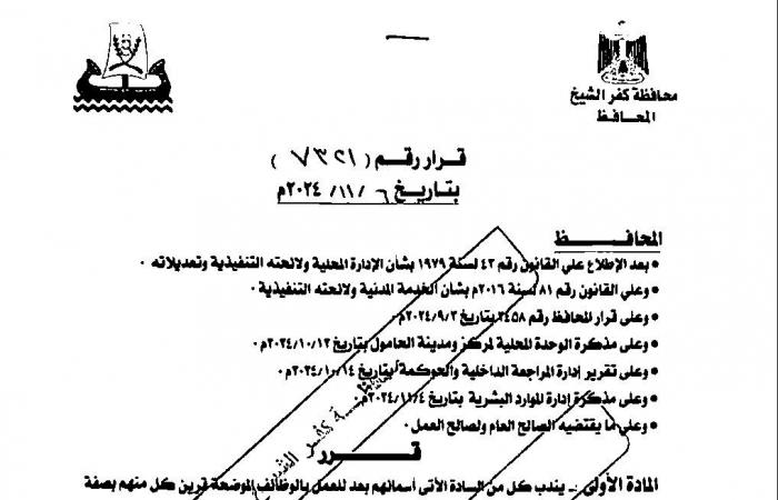 بالأسماء..
      حركة
      تكليفات
      محدودة
      لرؤساء
      القرى
      في
      كفر
      الشيخ .. بوابة المساء الاخباري