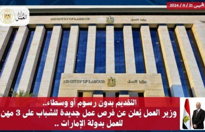 وظائف
      للمصريين
      بالإمارات..
      التخصصات
      والشروط
      وطريقة
      التقديم - بوابة المساء الاخباري