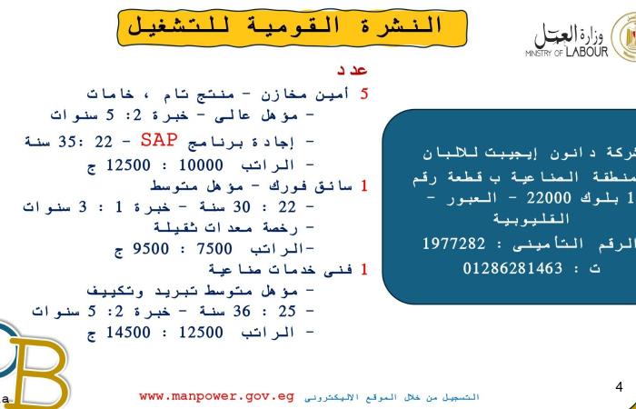 ألحق فرصتك.. 4599 وظيفة في 53 شركة بـ10 محافظات.. والتقديم خلال ديسمبر .. بوابة المساء الاخباري