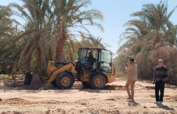 حمله لإزالة التعديات بمركز الخارجة في الوادي الجديد |صور .. بوابة المساء الاخباري