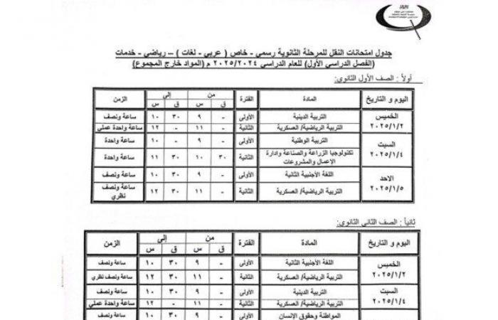 مواعيد
      امتحانات
      الفصل
      الدراسي
      الأول
      2025
      لجميع
      المراحل
      ببنى
      سويف - بوابة المساء الاخباري