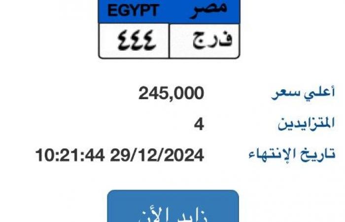 4 أشخاص يتزايدون على لوحة سيارة تحمل أحرف "فرج" .. بوابة المساء الاخباري
