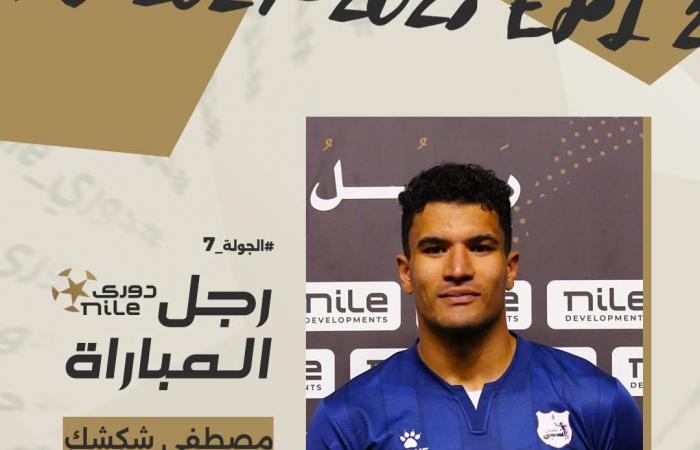 مصطفى
      شكشك
      أفضل
      لاعب
      في
      مباراة
      الأهلي
      وإنبي المساء الاخباري ..