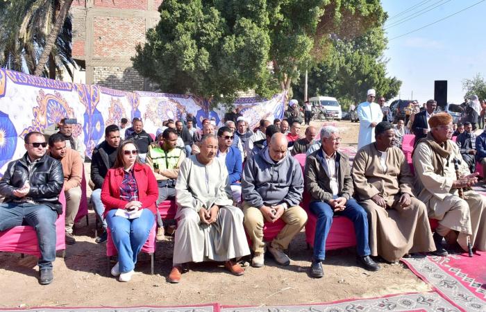 وضع حجر أساس مشروع صرف صحي الروافعة الغربية بالأقصر .. بوابة المساء الاخباري