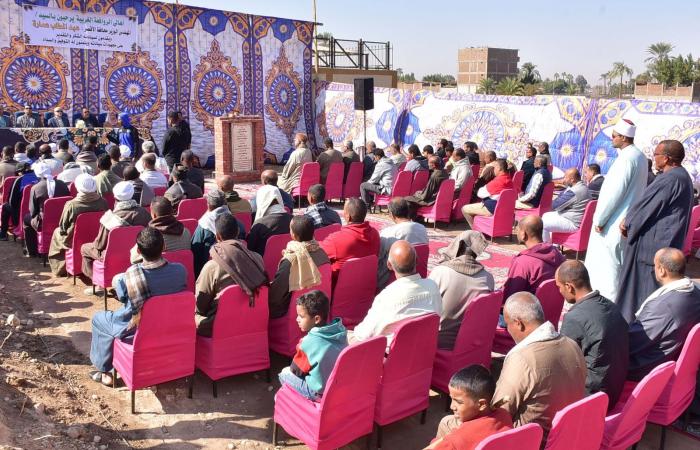 وضع حجر أساس مشروع صرف صحي الروافعة الغربية بالأقصر .. بوابة المساء الاخباري