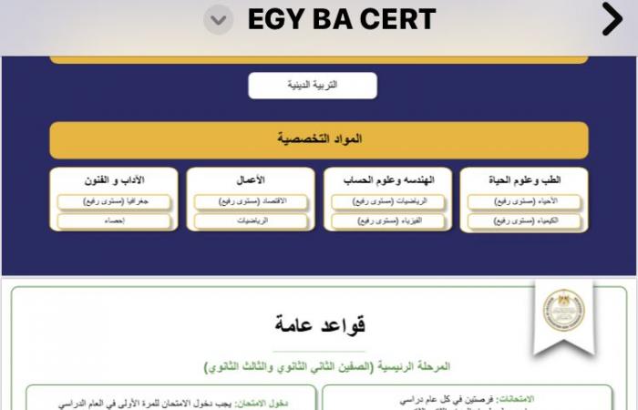 بديل
      الثانوية
      العامة..
      كل
      ما
      تريد
      معرفته
      عن
      نظام
      شهادة
      البكالوريا
      المصرية|
      صور . المساء الاخباري