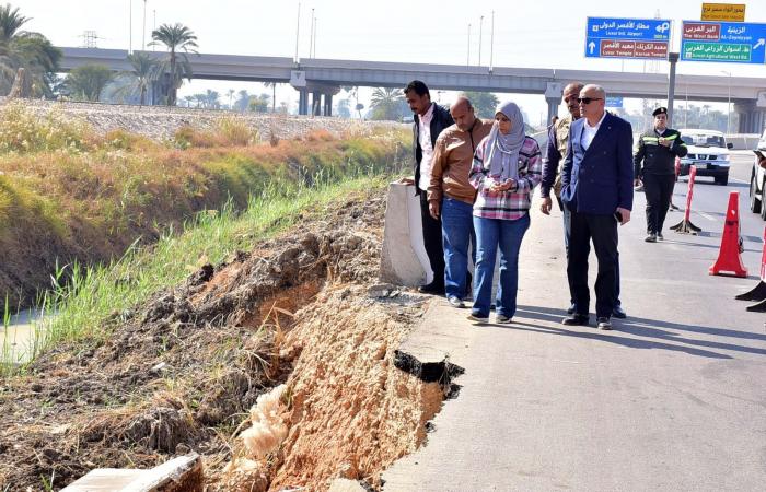 الأقصر.. معالجة الطريق المنهار أسفل محور سمير فرج .. بوابة المساء الاخباري