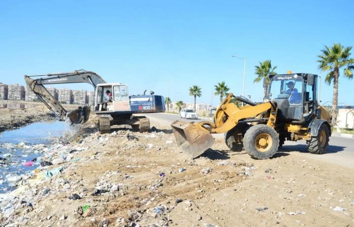 رئيس مدينة بورفؤاد يوجه بتكثيف الجهود وتطهير مصرف الملاحات .. بوابة المساء الاخباري