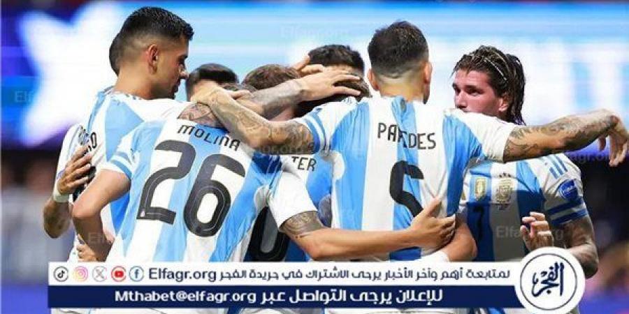 الفجر سبورت .. موعد
      مباراة
      الأرجنتين
      ضد
      بيرو
      اليوم
      في
      كوبا
      أمريكا
      2024
      والقنوات
      الناقلة
